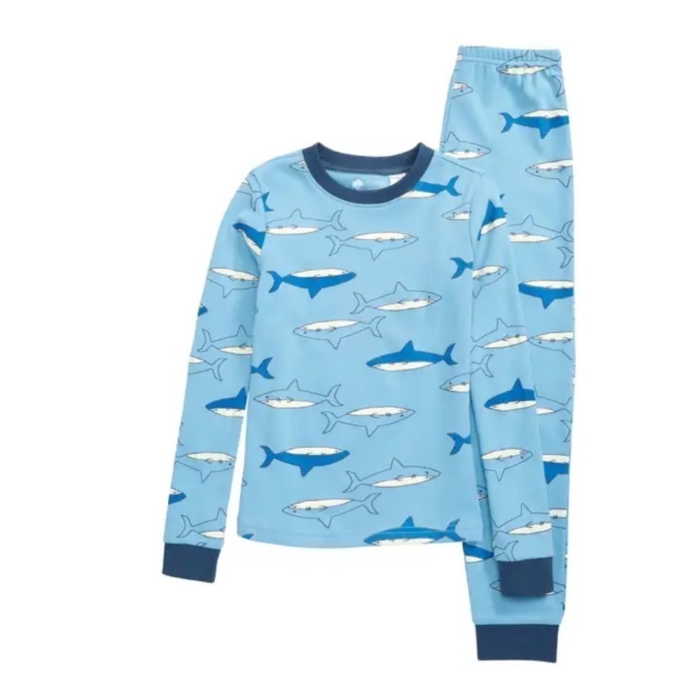 Shark glow in the dark pajamas set